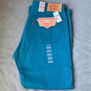 🟦 BNWT Dark Teal Levi 501 🟦